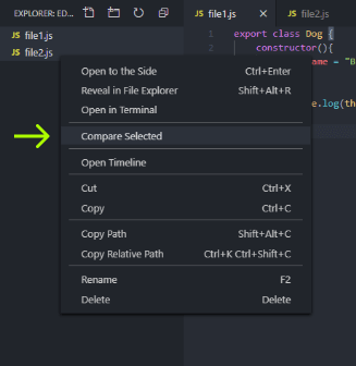 How to do a Diff in VS Code (Compare Files)