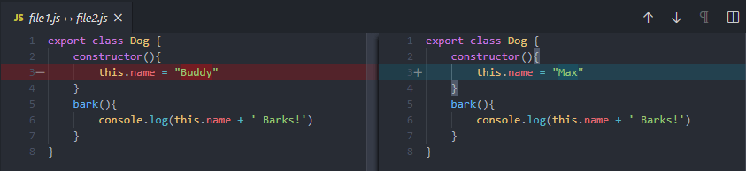 VS Code Diff