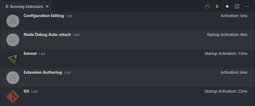 VSCode Running Extensions