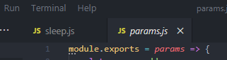 Italicized file name vscode